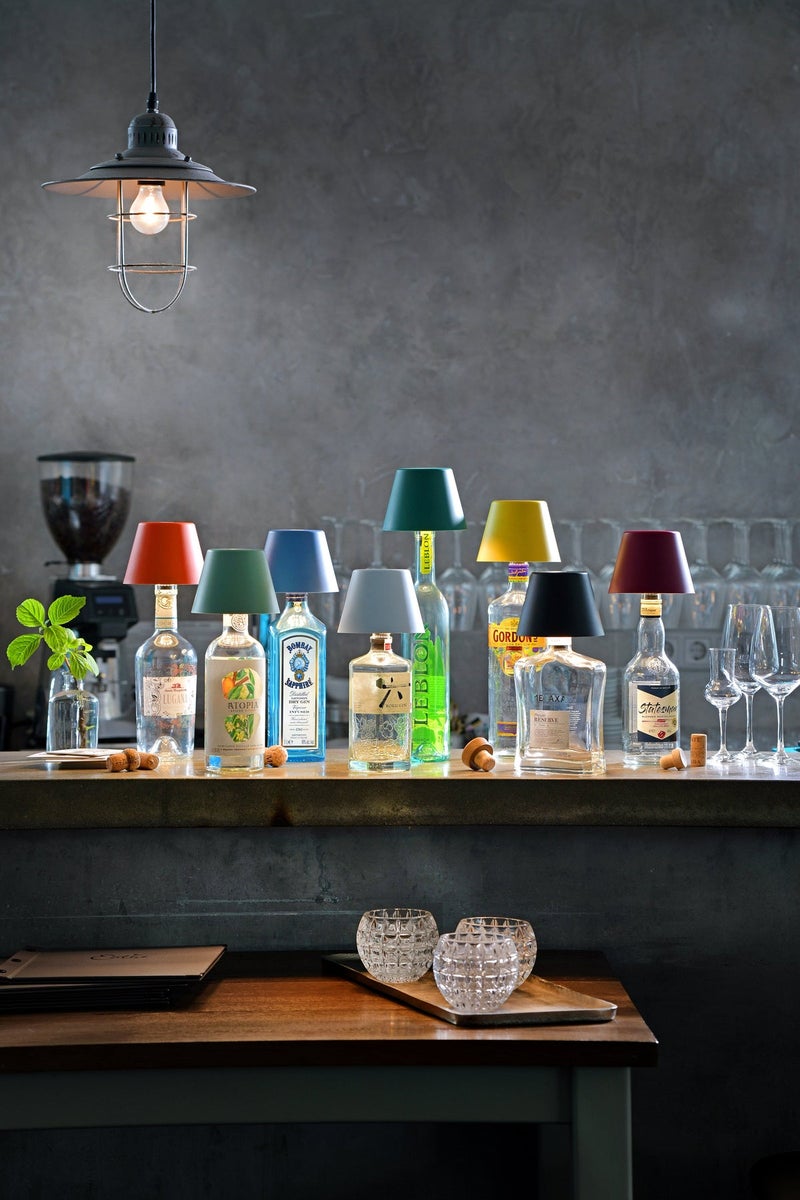 Sompex Top 2.0 Bottle Table Lamp Matte Finish | Stylish Rechargeable LED Lamp | Modern, Wireless & Portable Design | Perfect for Indoor & Outdoor | Adjustable light settings | 12.5x11 cm - White - Image 4